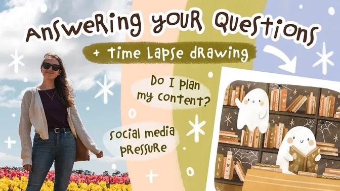 Artist Q&A - Draw With Me While I Answer Your Questions About Social Media And Content