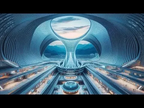 杭州西站的梦幻之旅，这里的建筑相当震撼｜4K