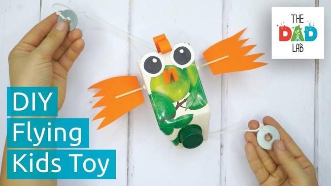 How to Make a Flying Bird Mechanical Toys For Your Kids _ Recycling Craft Idea