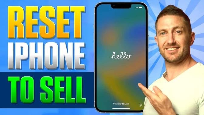 How to Reset iPhone to Sell (FACTORY RESET) Erase all Content AND Settings