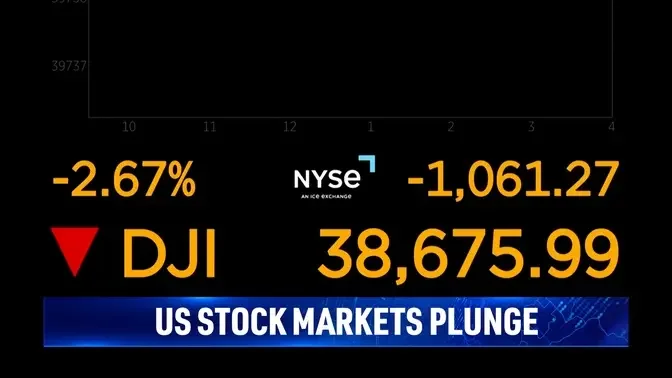 US Stock Markets Tumble as Recession Fears Spook Investors