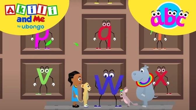 THE ALPHABET WALL: Learn the Alphabet with Akili | Learning videos for kids
