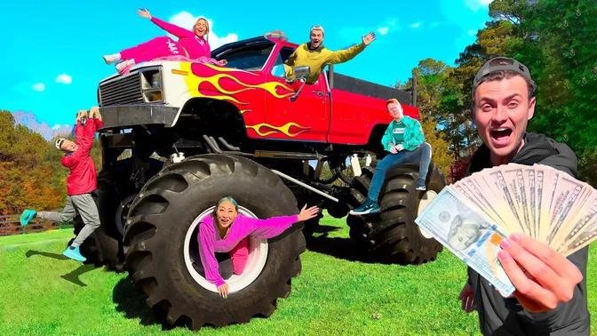 Last to Leave Monster Truck Wins $10,000!! | Videos | Carter Sharer ...