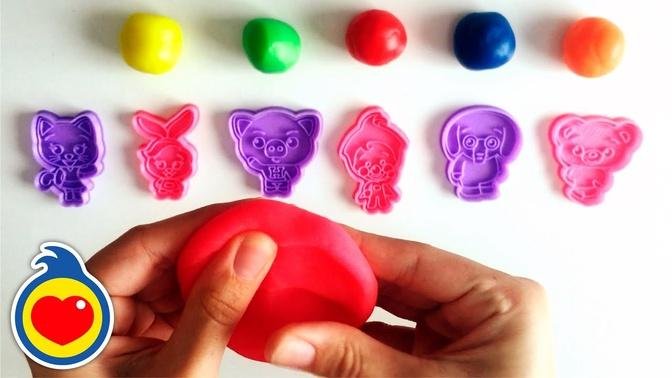 ❤️ Colorful Play Doh! 💛 Learn the Colores 💚 Kids Songs & Nursery Rhymes 💙 Plim Plim