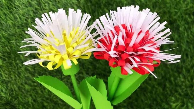 How to Make Beautiful Paper flower - Making Paper flowers for Decoration - DIY Paper Craft