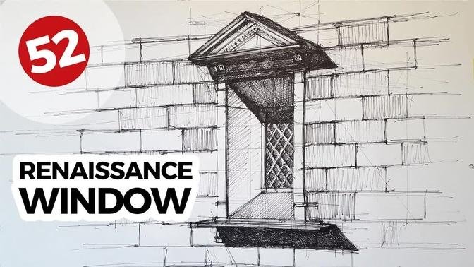 Renaissance Window | Architecture Drawings #52