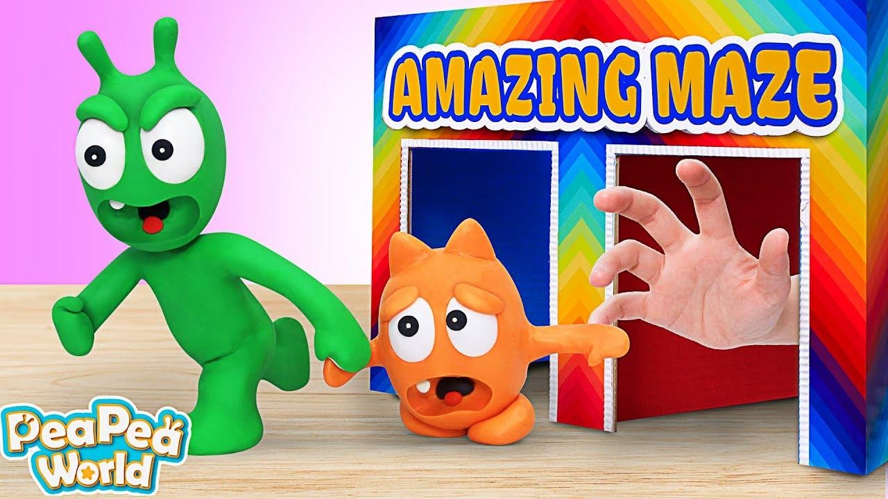 Pea Pea Escape The Colorful Maze - Kids Cartoon - Pea Pea World