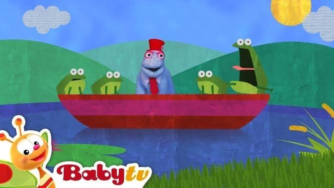 1, 2, 3, 4 ! Green Frogs on a Red Boat | BabyTV