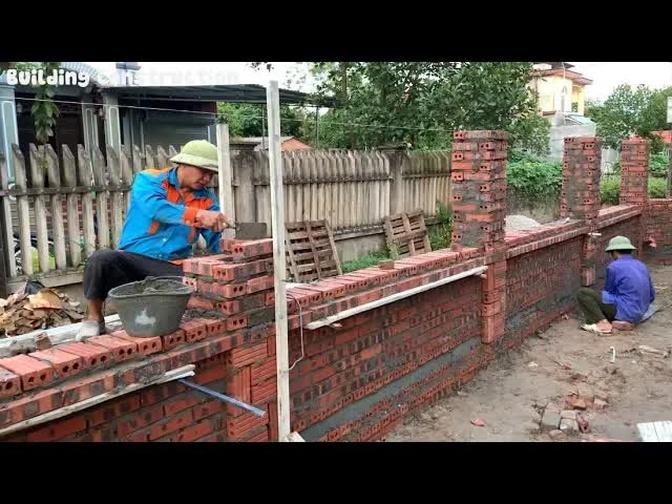 The Most Accurate Technique Of Building Solid Brick And Cement Fences