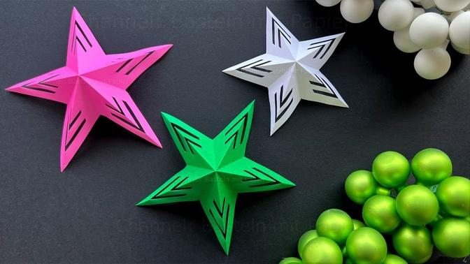 How to make a paper star for christmas.