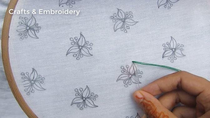 Hand Embroidery, All Over Embroidery Tutorial for Dresses