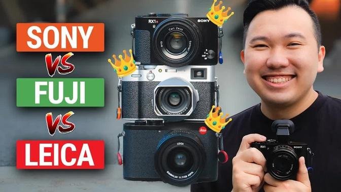 The ULTIMATE EDC Camera Comparison! Fuji X100V Leica Q2 Sony RX1RII