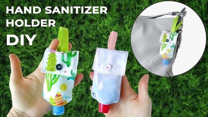 How to Sew Hand Sanitizer Holder - DIY Hand Gel Pouch in Any Size // Pattern and Tutorial