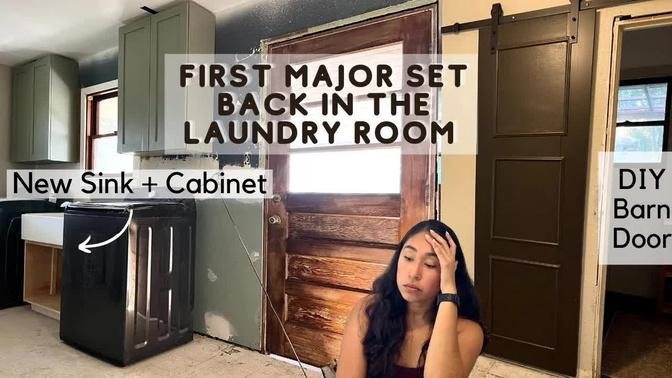 DIY Laundry Room Remodel Part 4 | The First Major Setback