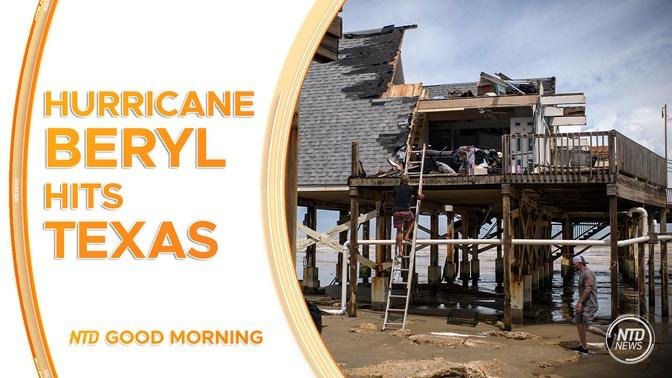 Hurricane Beryl Slams Texas; NATO Leaders to Meet in DC for 75th Anniv. Summit | NTD Good Morning