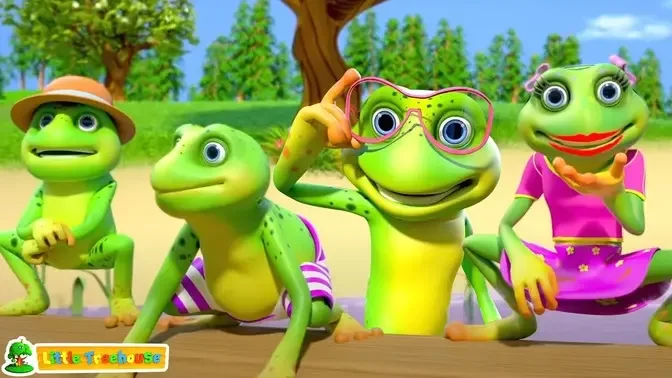 Five Little Speckled Frogs | Kindergarten Songs | Nursery Rhymes for Babies  | Kids Cartoon Videos