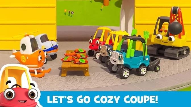 The Big Feast + More | Kids Videos | Let's Go Cozy Coupe - Cartoons for Kids