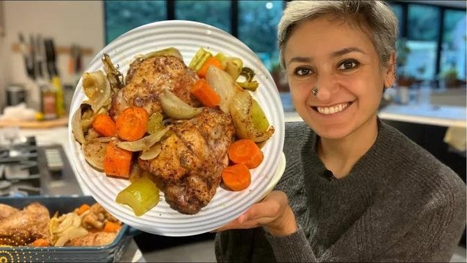 EASY ONE TIN LEMON CHICKEN WITH VEGETABLES | Super healthy and easy meal | Food with Chetna