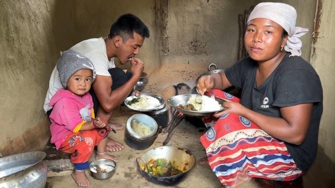 Happy Family, Living in Beautiful House | Organic Food Cooking | Village Life | BijayaLimbu