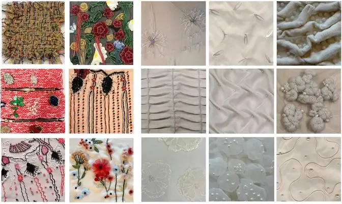 Variety of Fabric Embellishment Techniques 