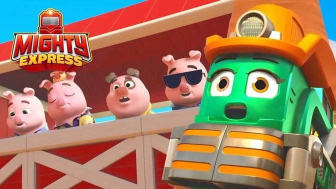 The Popstar Piggies at Oink-A-Palooza 🐷🎤| Mighty Express Clips | Cartoons for Kids