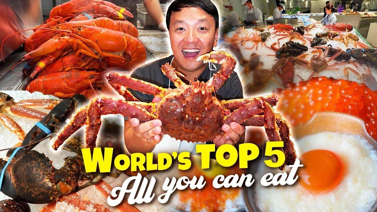 These are The TOP 5 Best ALL YOU CAN EAT Buffets in The WORLD! Videos