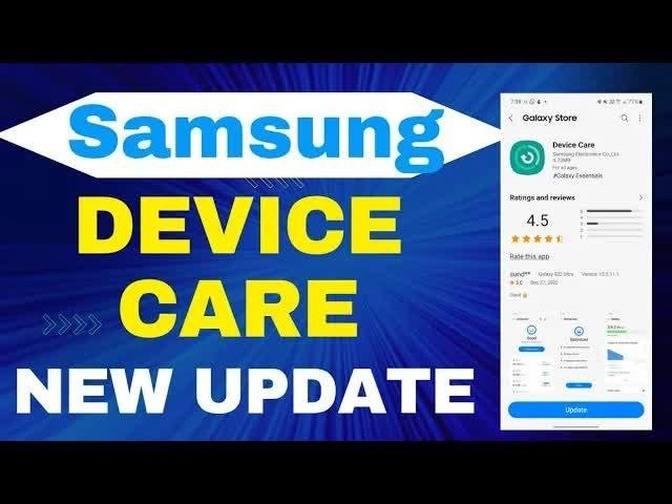Samsung Device Care New Update December 2022 Videos SA Tech Gan