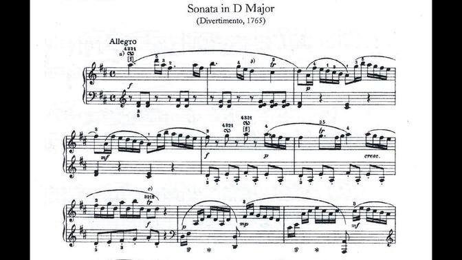 Franz Joseph Haydn Piano Sonata #4 in D Major Andrew Remillard, Pianist