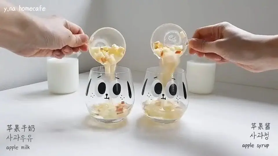 三色渐变抹茶拿铁 | 小熊冰块