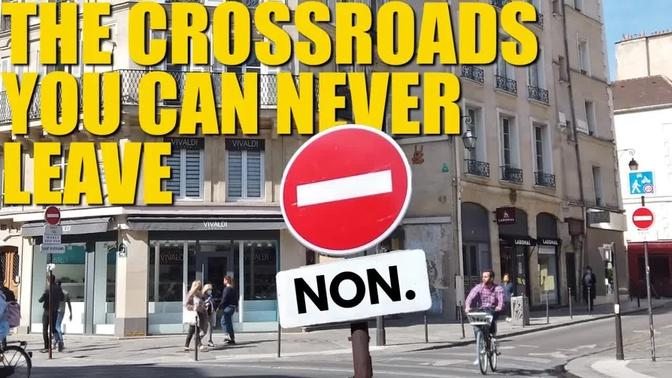 The Crossroads With 'No Exit' Signs In All Four Directions