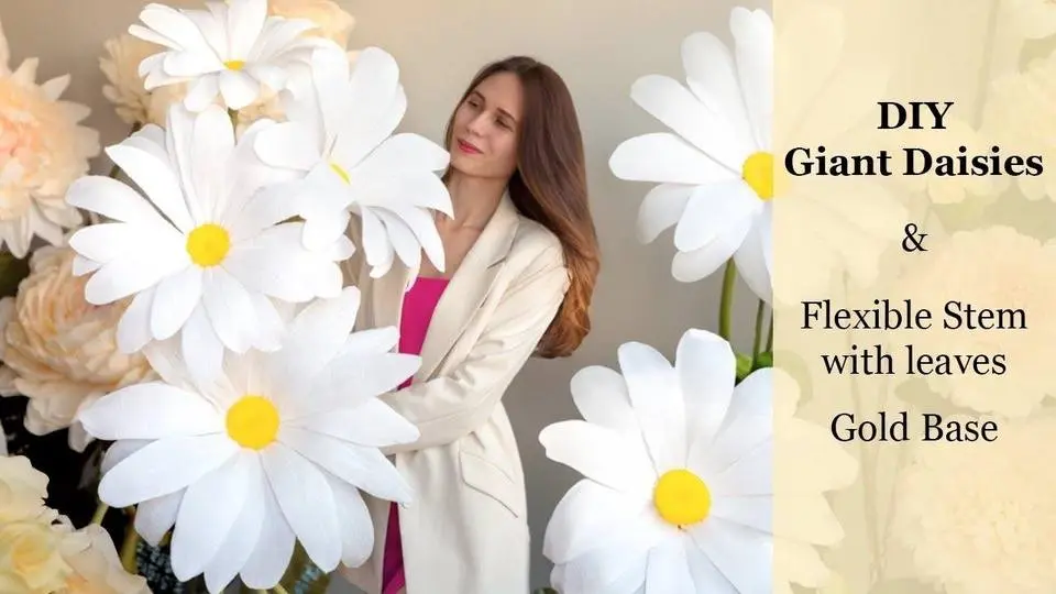 Giant Paper Daisy Tutorial: Step-by-Step DIY | Paper Flower Craft Guide