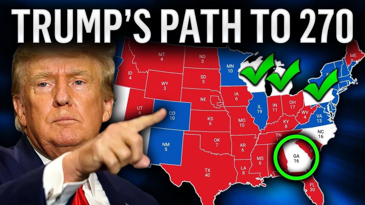 Trump's Pathway To Victory In 2024 Election (Map Projection)