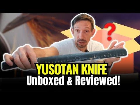 🔪 YUSOTAN Japanese Stainless Steel Carving Knife Unboxing & Review - CRAZY SHARP! 🔪