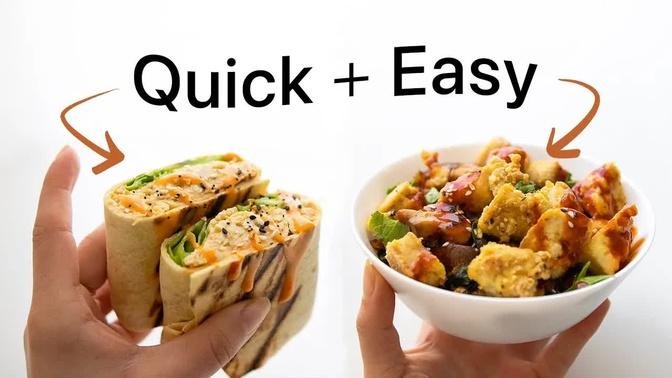 Quick Meals for when you’re busy (vegan, pretty healthy)