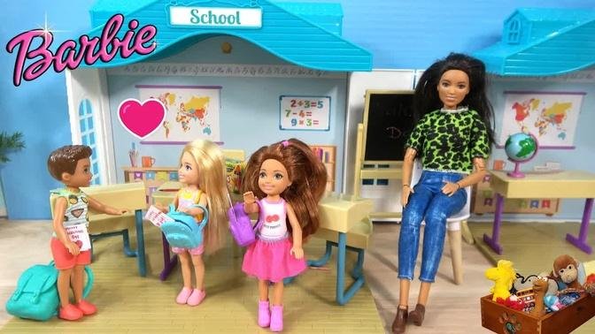 Barbie and Ken in Barbie House: Barbie Sister Chelsea and Friends at School Valentine’s Day Fun