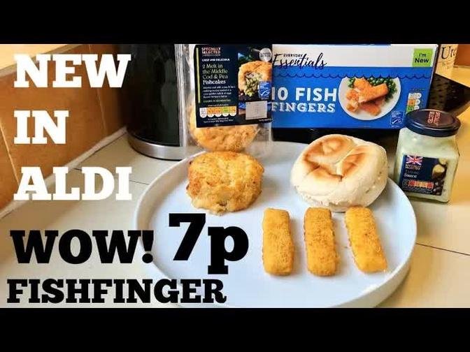 New COD & PEA FISHCAKES & 10 FISH FINGERS ALDI Food Review