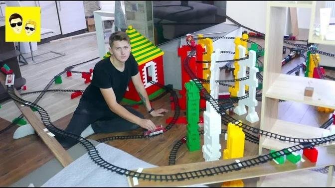 GIANT RAILWAY TRACK IN THE APARTMENT