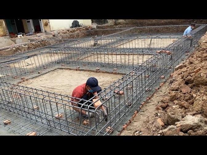 Skills To Properly And Firmly Build Reinforced Concrete Foundation Beams For Housing Foundations
