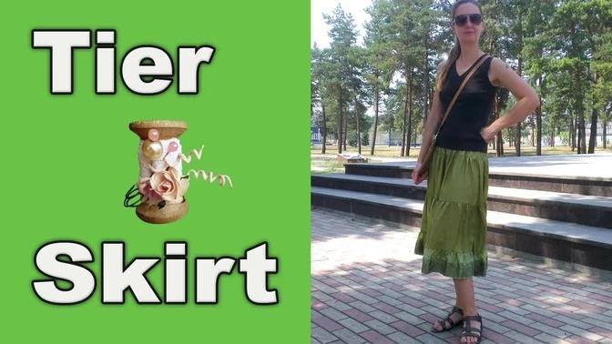 DIY - How to sew a Tier Skirt from leftover fabric scraps