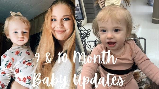 9 & 10 Month Baby Updates| Standing, BLW, BF