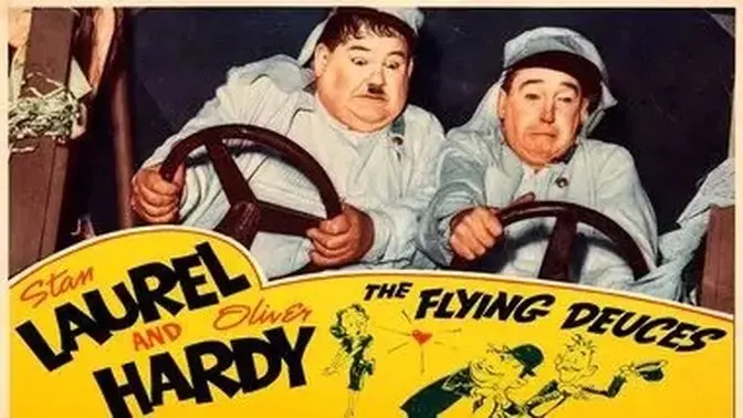 Los Duques Voladores - COLORIZADO - LAUREL Y HARDY - Película Clásica