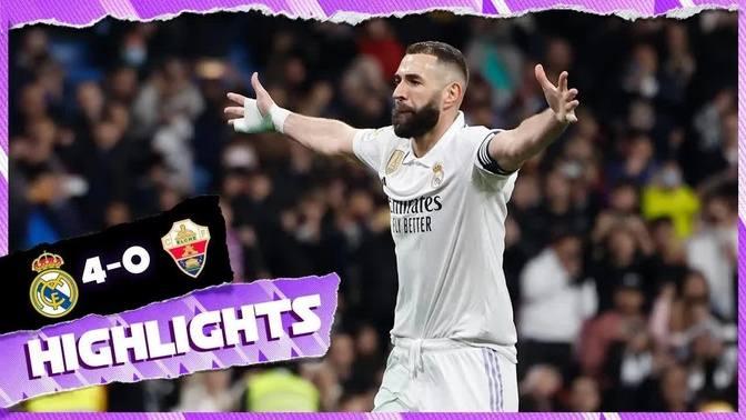 Real Madrid 4-0 Elche CF | HIGHLIGHTS | LaLiga 2022/23