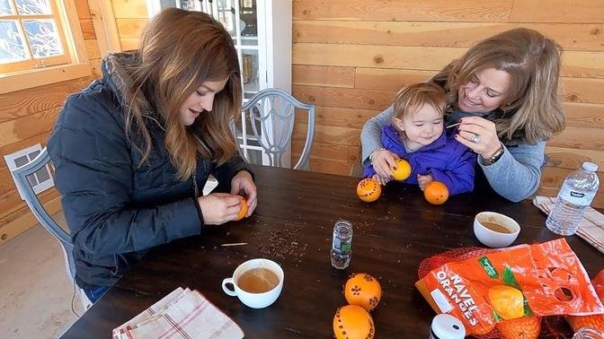 Making Clove Orange Pomanders with My Mom & the Kids! 🥰🍊🎄   Garden Answer