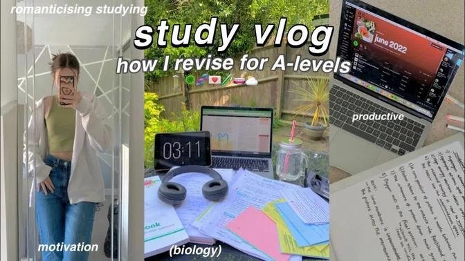 STUDY VLOG | How I revise for A-levels *Biology*