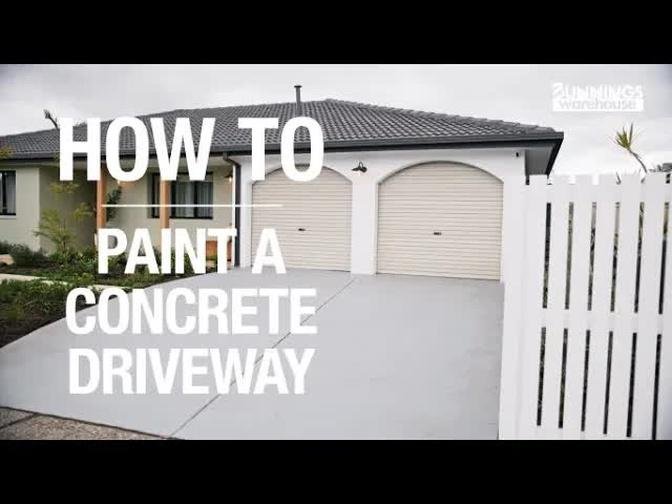 How to Paint a Concrete Driveway