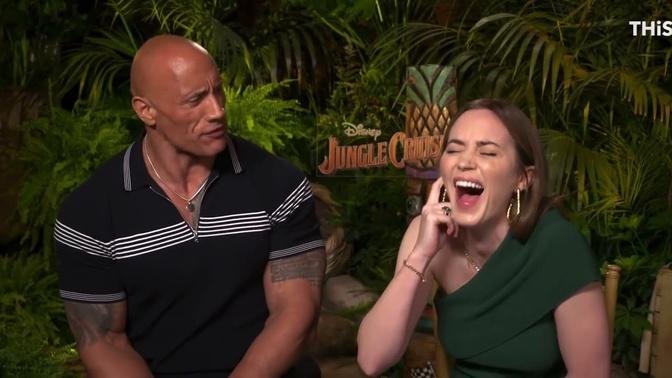 Dwayne Johnson and Emily Blunt Funny Moments (Part 2)