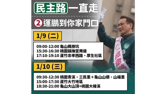 我今天来到龟山徒步街扫加车扫，迎接刚下班的市民好朋友  #2024台湾大选