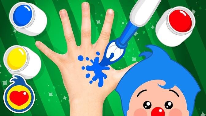 Learn Colors Painting The Finger Family Song #4 ♫ Nursery Rhymes & Kids Songs ♫ Plim Plim