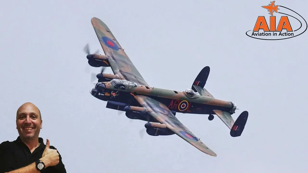 Unforgettable Lancaster topside pass at Royal International Air Tattoo 2023