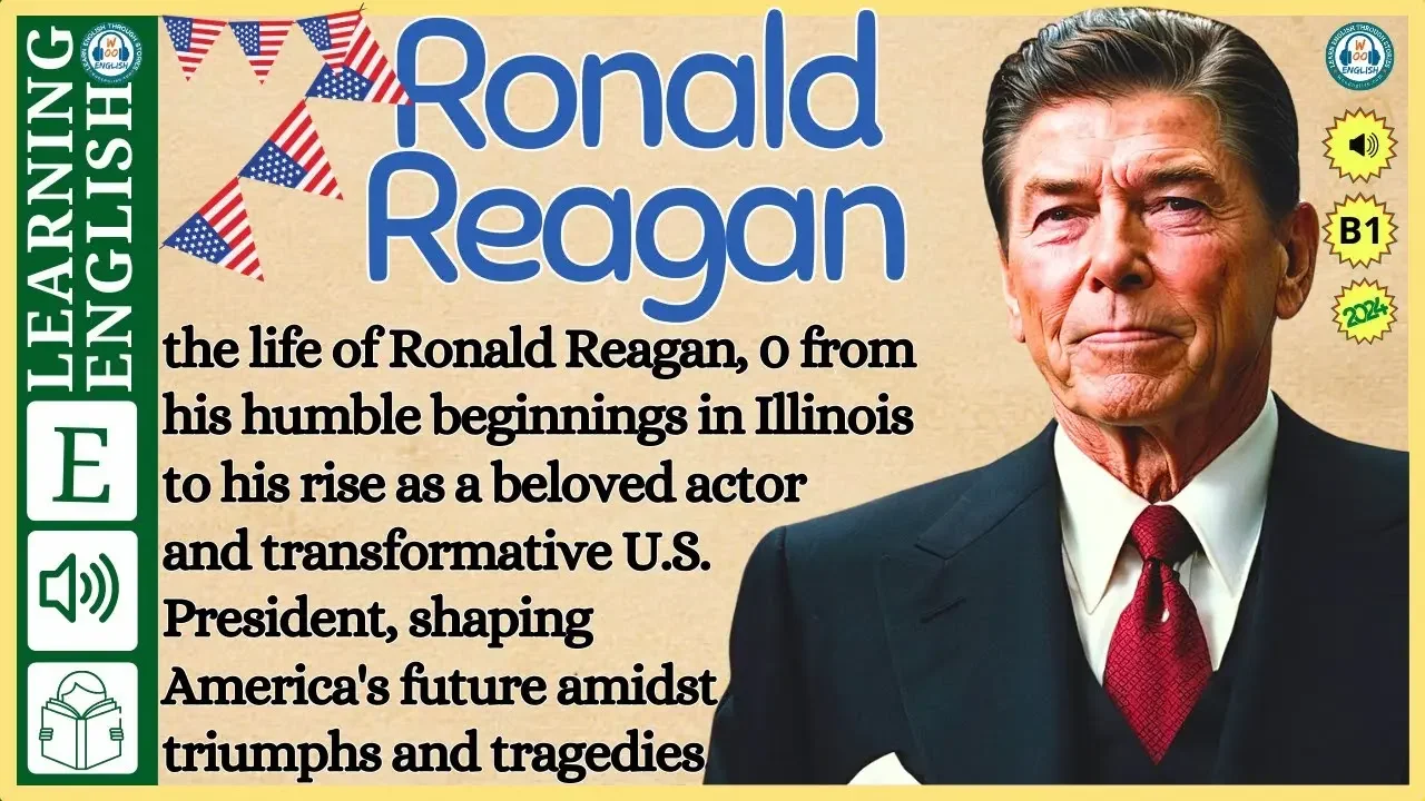 interesting story in English 🔥 Ronald Reagan 🔥 story in English with Narrative Story